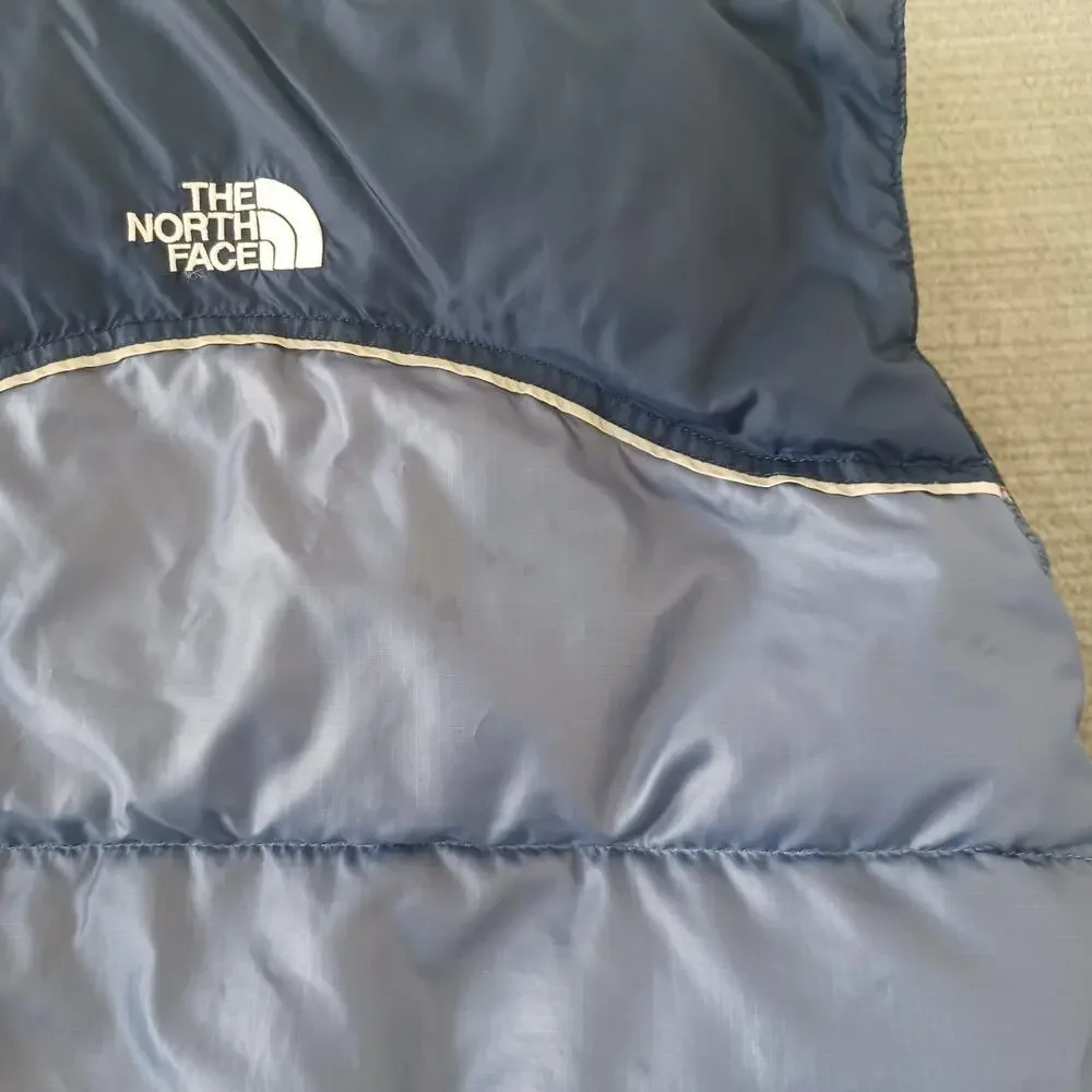 The North Face Vest Kids Size Small Blue 600 Goose Down Nuptse Streetwear